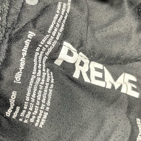 Preme Men’s Black 42x34 Devotion Moto Distressed Skinny Jean Red White Stripes - Picture 10 of 13